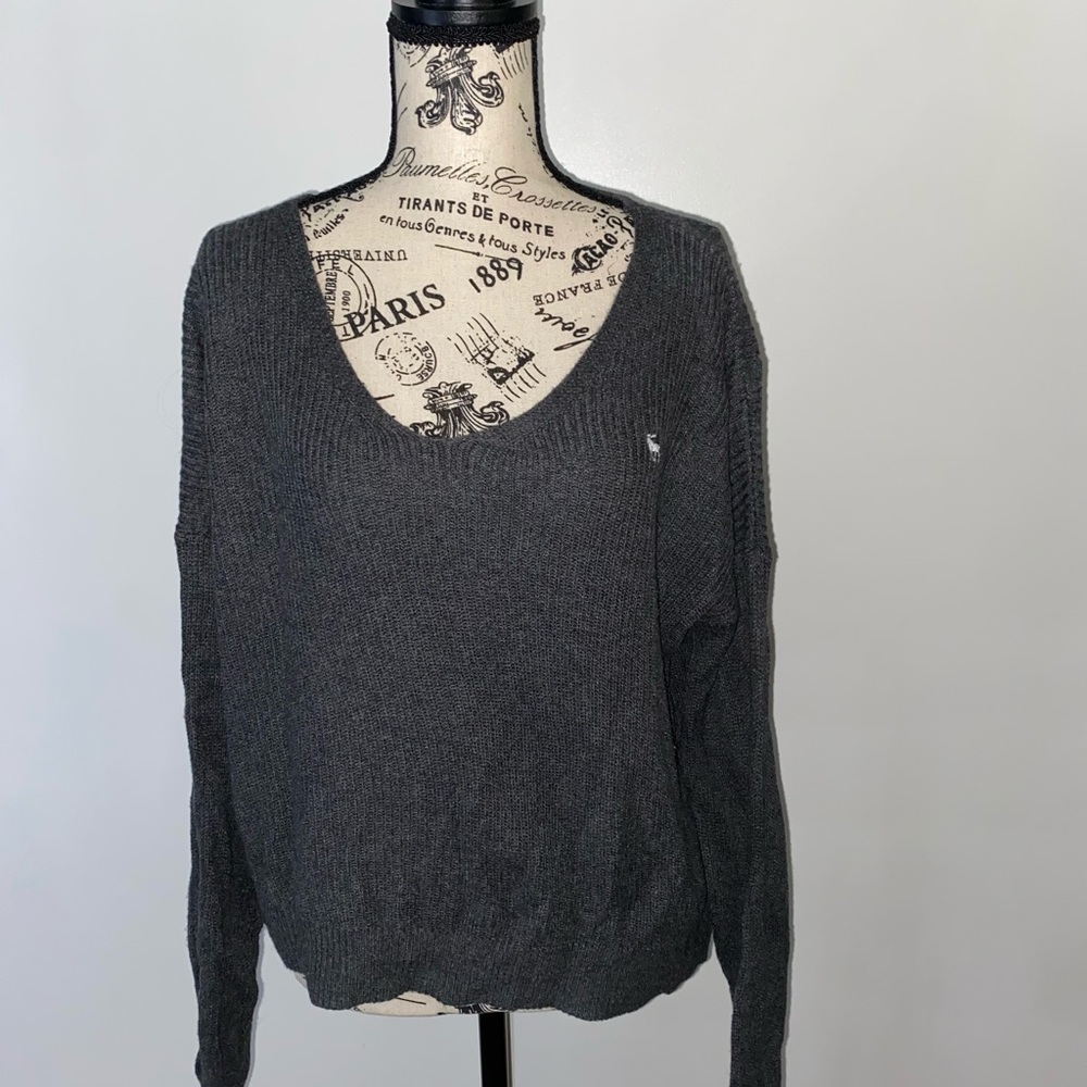 Dark Gray Sweater from Abercrombie